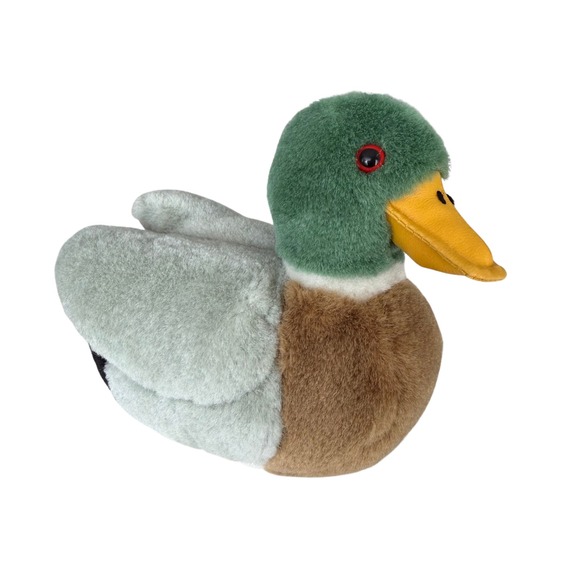 K&M International Other - Quacking Mallard Duck Plush Stuffed Squeeze Animal Bird Green Brown Hunting